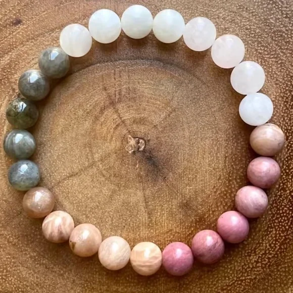 Mixed gemstone bracelet - Picture 2 of 3